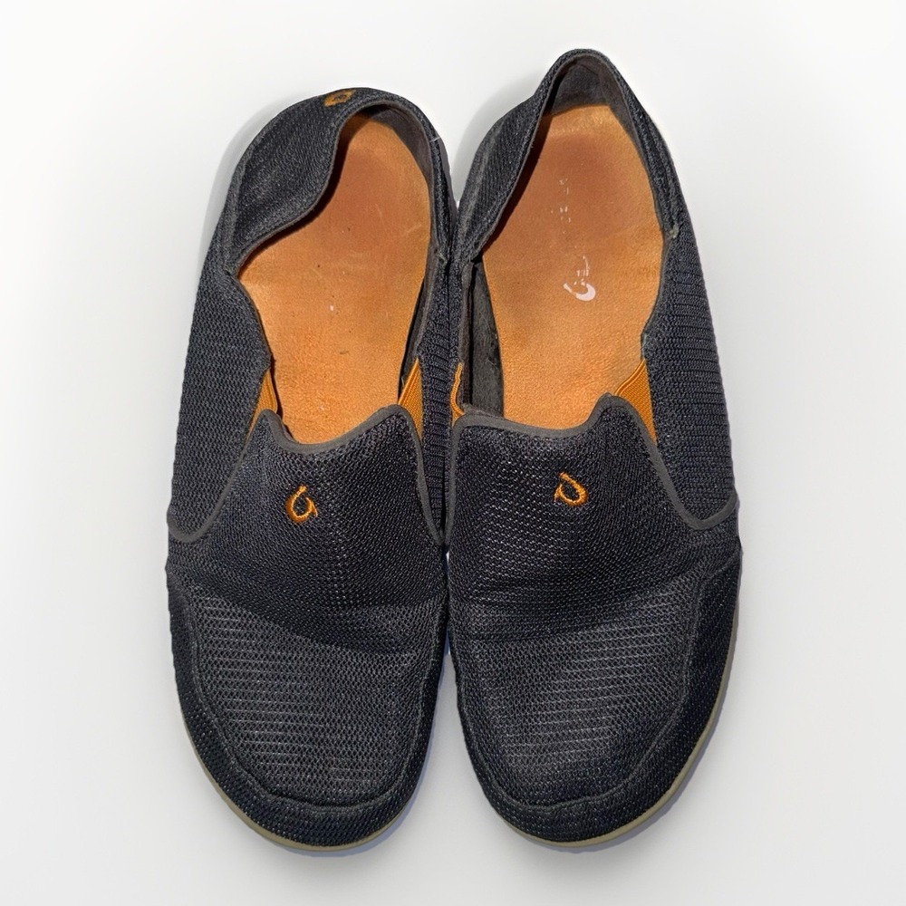 OluKai Men's Nohea Mesh 10188-4242 Dark Shadow Grey Casual Slip On Shoes Size 8